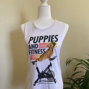 Puppies Make Me Happy Tank Top
